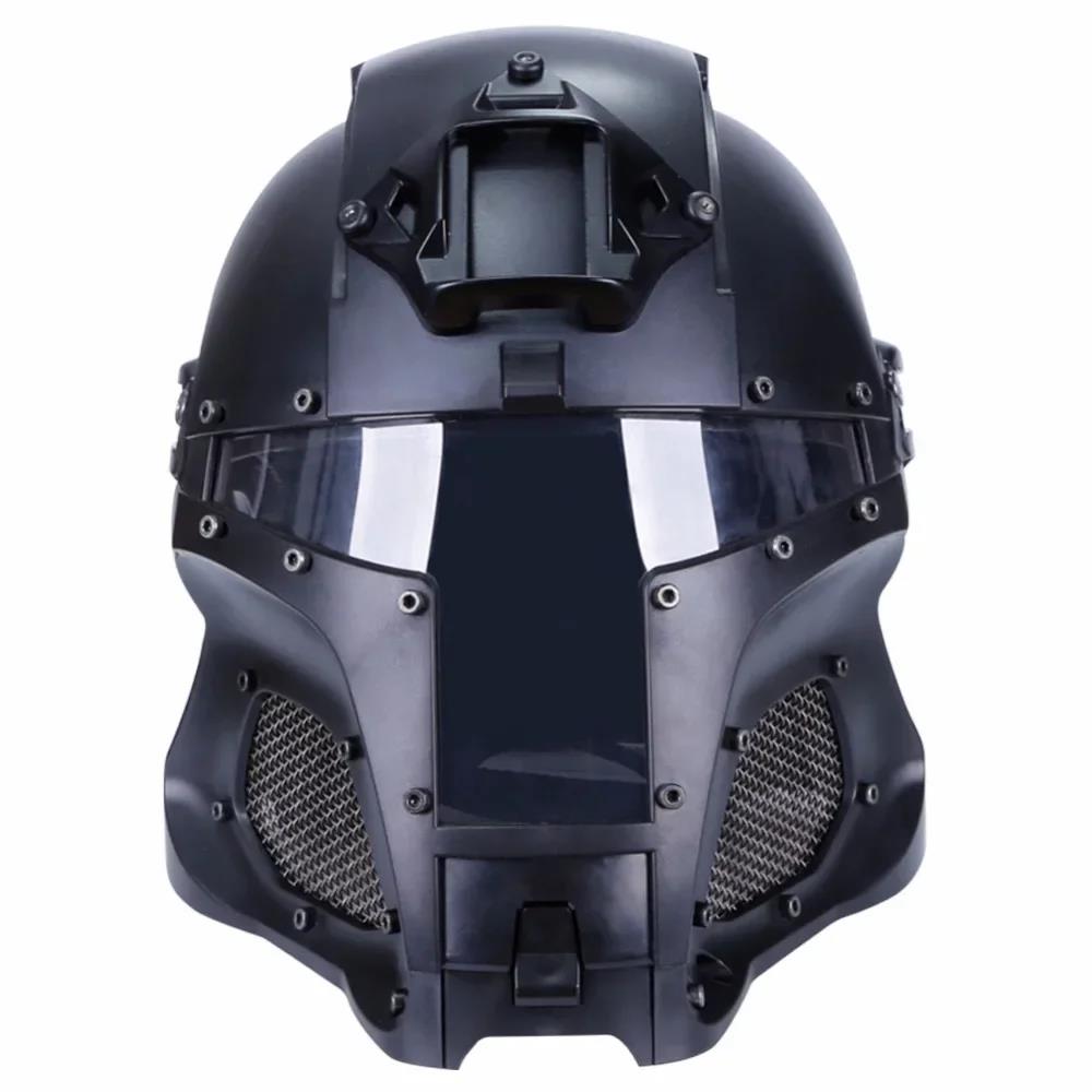 Cycling Gear In Winter - Tactical Helmet Modular Medieval Iron Warrior