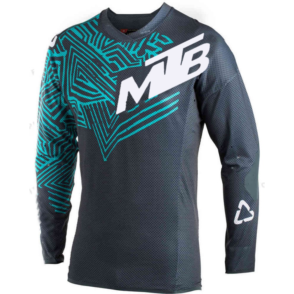 Cycling Gear - Outdoor Cycling Long-Sleeve Top MTB Print