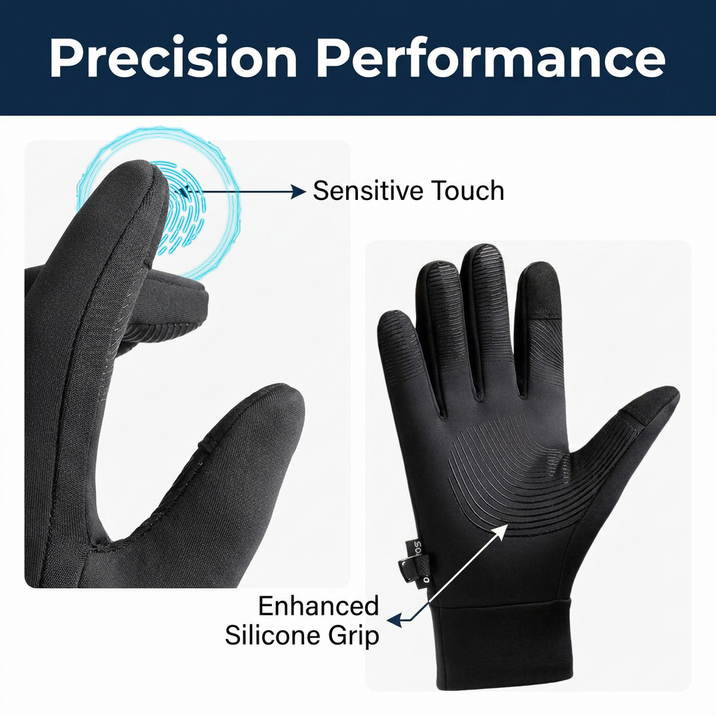 Winter Sport Gloves for Men, T - Cycling Gear Cold Weather recension och pris