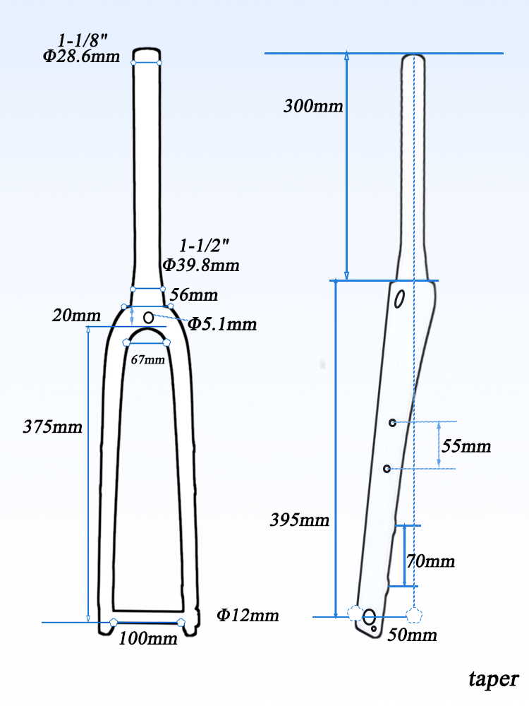 Gravel Bike Fork T1000 Full Ca - Cycling Gear Gravel recension och pris