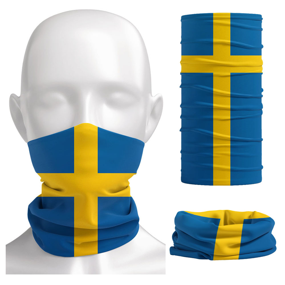 Sweden Flag Printed Bandana He - Cycling Gear recension och pris