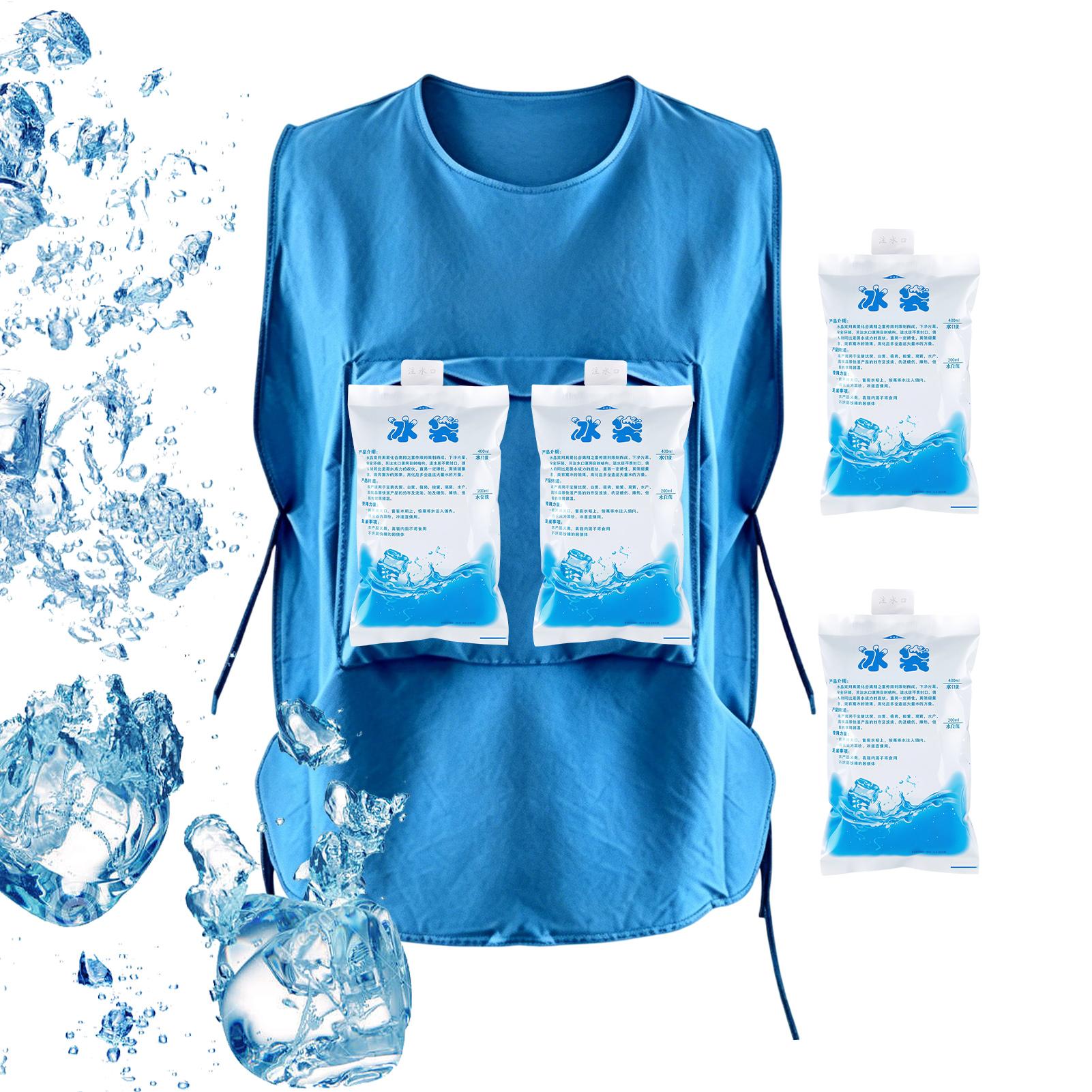 4 Gel Ice Packs Cooling Vest R - Cycling Gear Cold Weather recension och pris