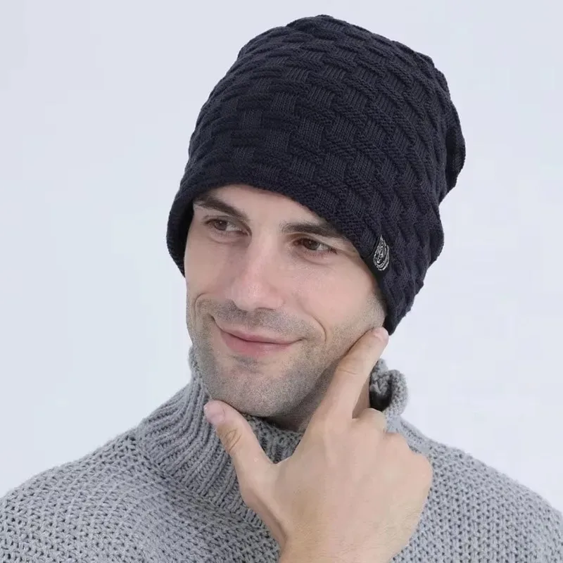 Mens Plush Lining Beanie Winte - Cycling Gear Cold Weather recension och pris