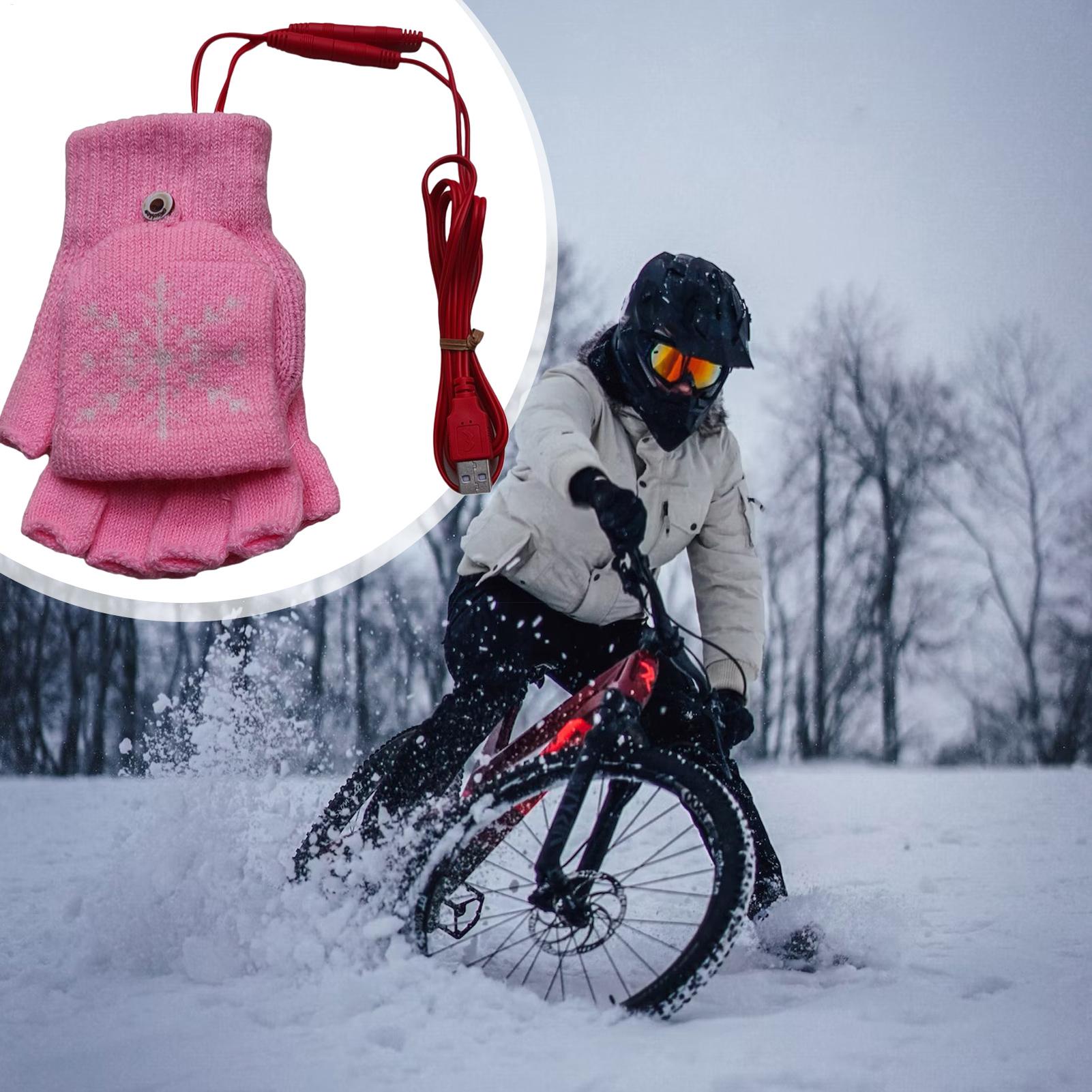 Heated Gloves Fingerless USB H - Cycling Gear Cold Weather recension och pris