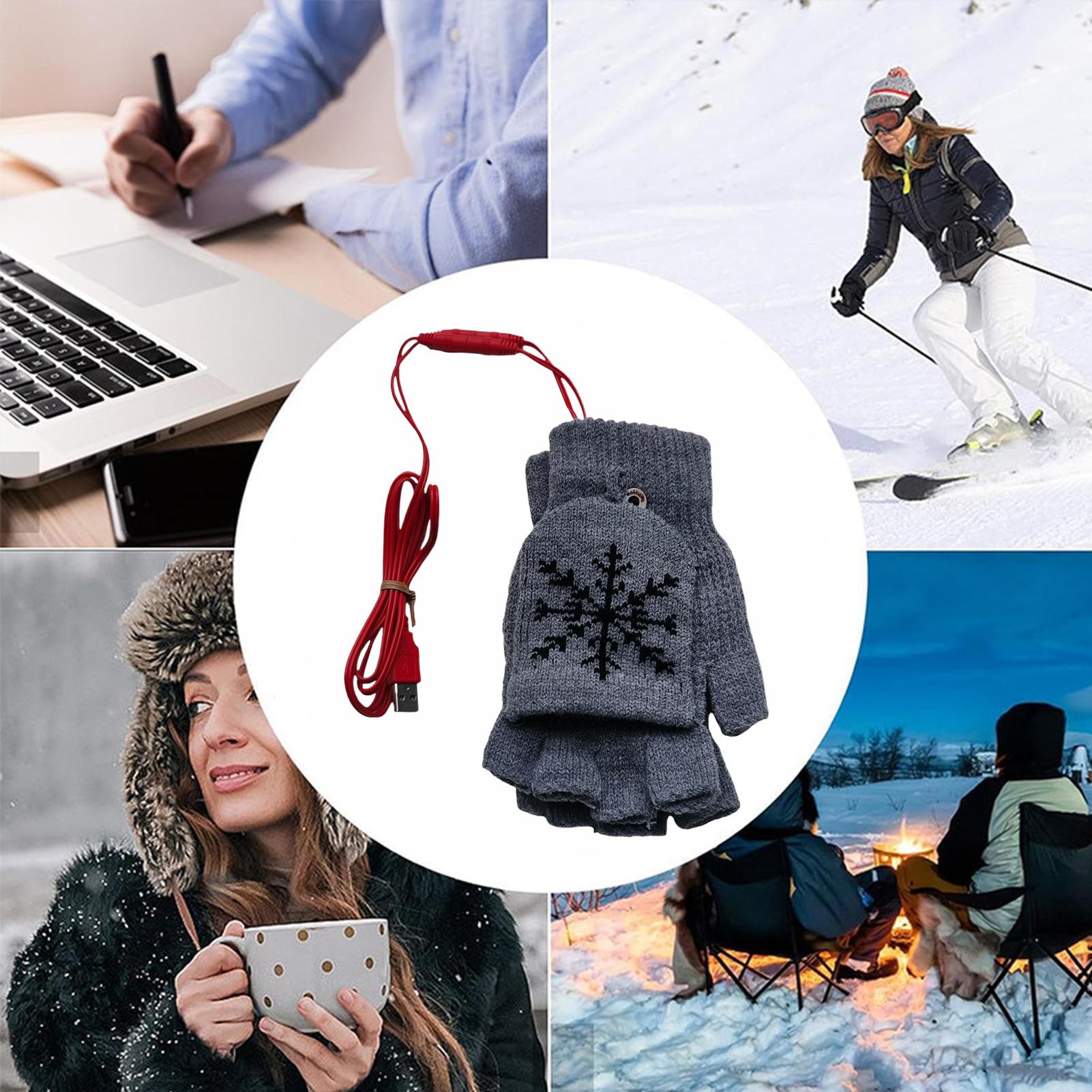 Heated Gloves Fingerless USB H - Cycling Gear Cold Weather recension och pris