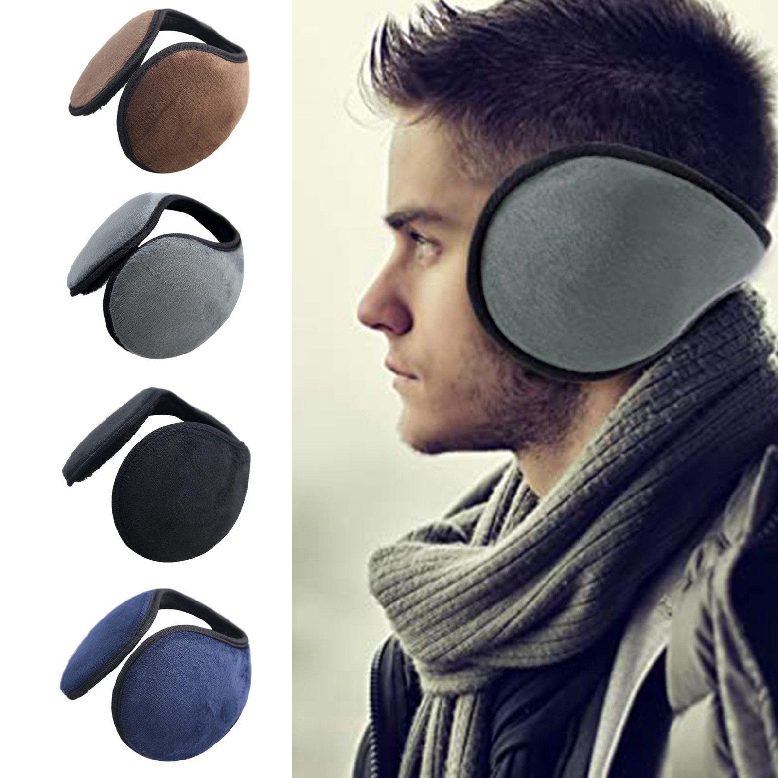 Winter Ear Muffs Warm Fleece F - Cycling Gear Cold Weather recension och pris